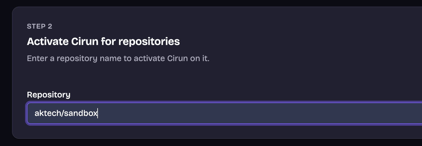 Activate repo